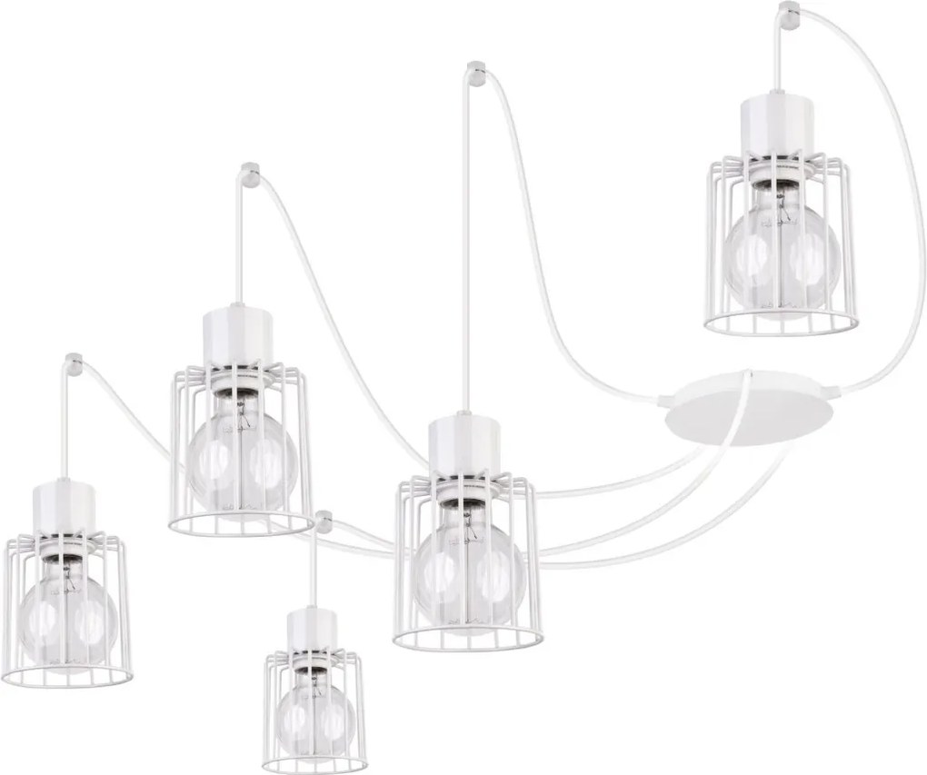 SIGMA LIGHTING 31141 LUTO Többágú Függesztett Lámpa Fehér E27 IP20