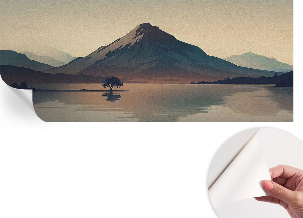 Design fali fotótapéta öntapadós hegyi tájkép 250x104 cm