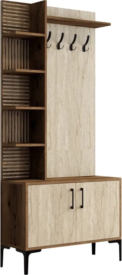 Viyana D - Walnut, Travertine