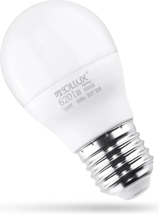Meleg fehér LED izzó E27, 7,5 W – Sollux