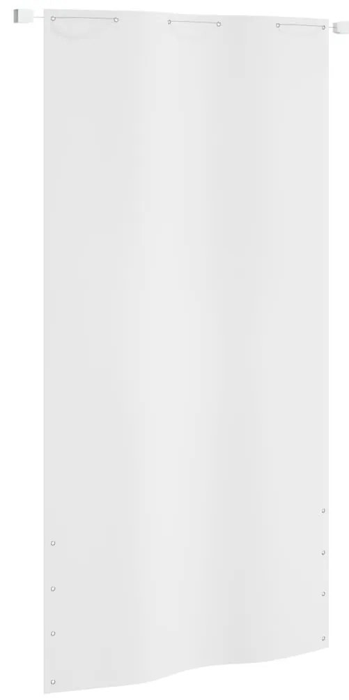 Fehér oxford-szövet erkélyparaván 120 x 240 cm