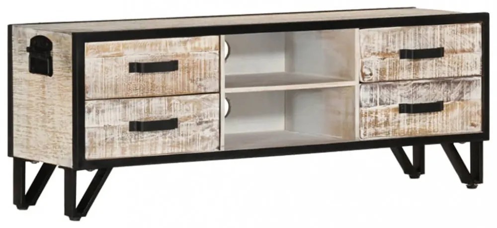 tömör akácfa TV-szekrény 110 x 30 x 41 cm