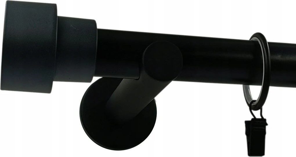 Függönykarnis Fekete Matt fi25mm Modern 320cm Bélyegző