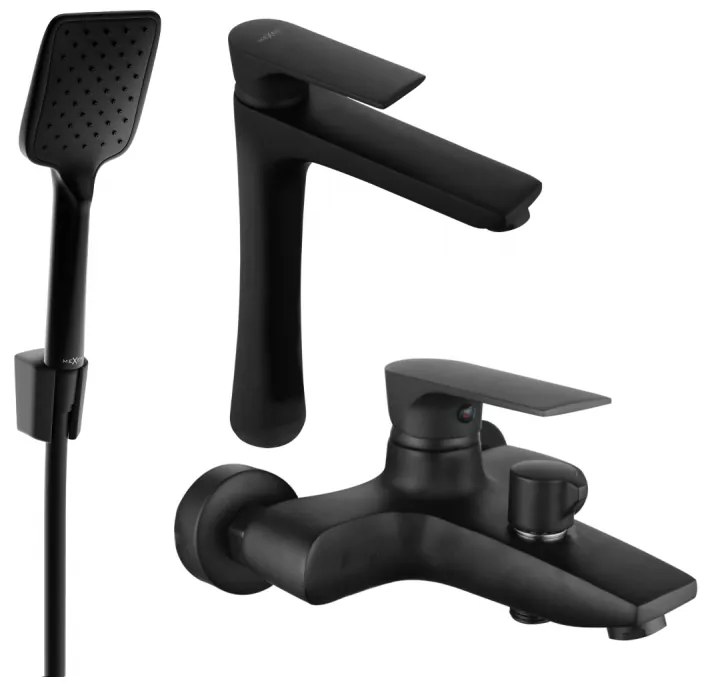 Mexen Axel R62 fürdőszett, fekete, 73813R62-70