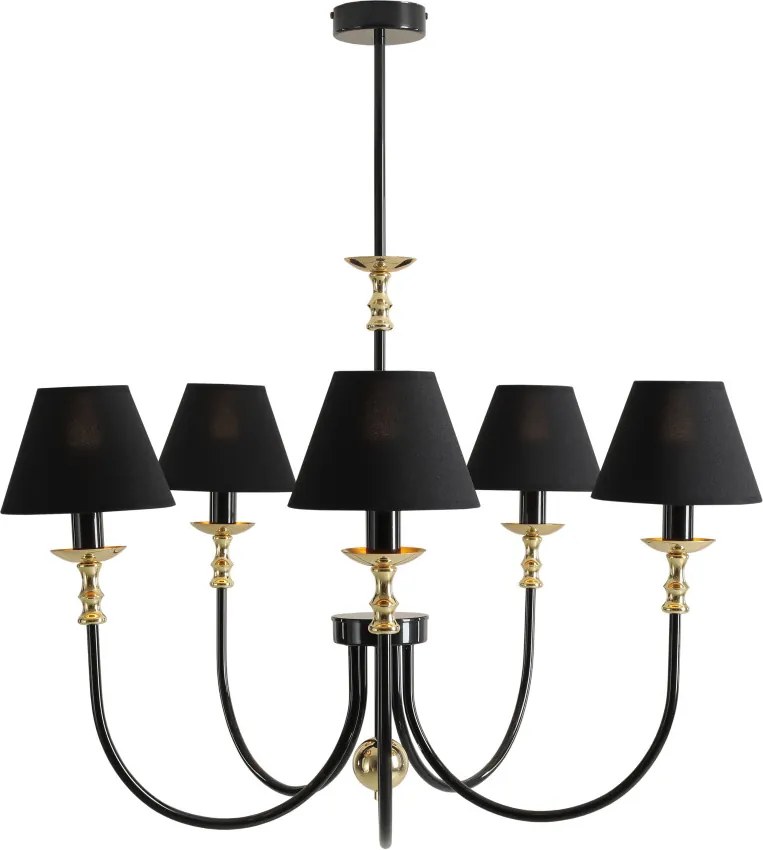 ALDEX 1118F1 ROMA Modern Csillár Fekete E14 IP20