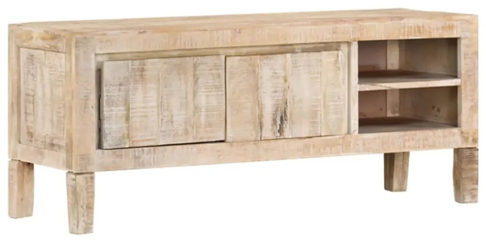 tömör mangófa TV-szekrény 110 x 35 x 46 cm