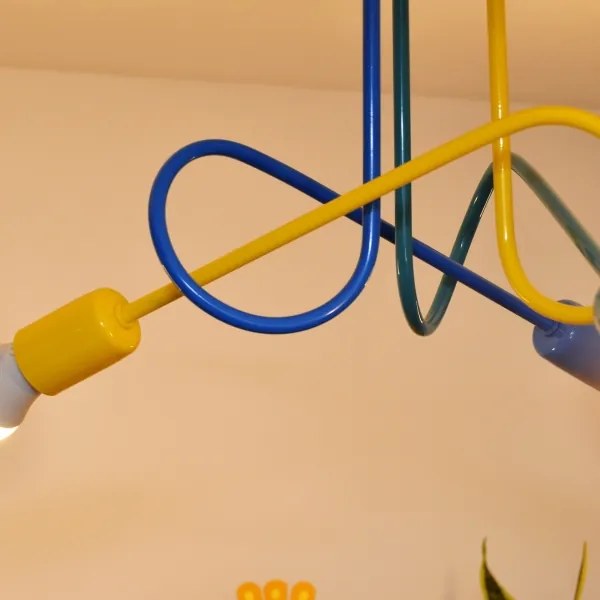 LED gyereklámpa OXFORD 3xE27/15W/230V mennyezeti