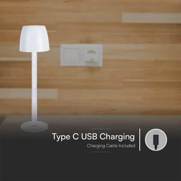 LED Dimmelhető újratölthető asztali lámpa  LED/3W/5V 3000K fehér