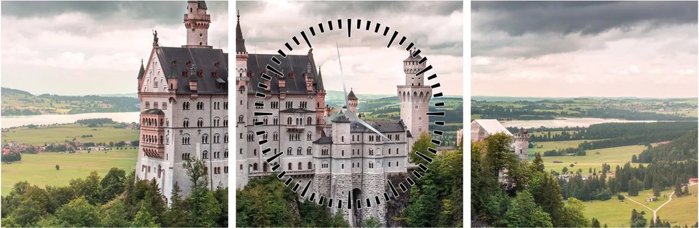 Kép - Vár sziklákon (órával) (90x30 cm)