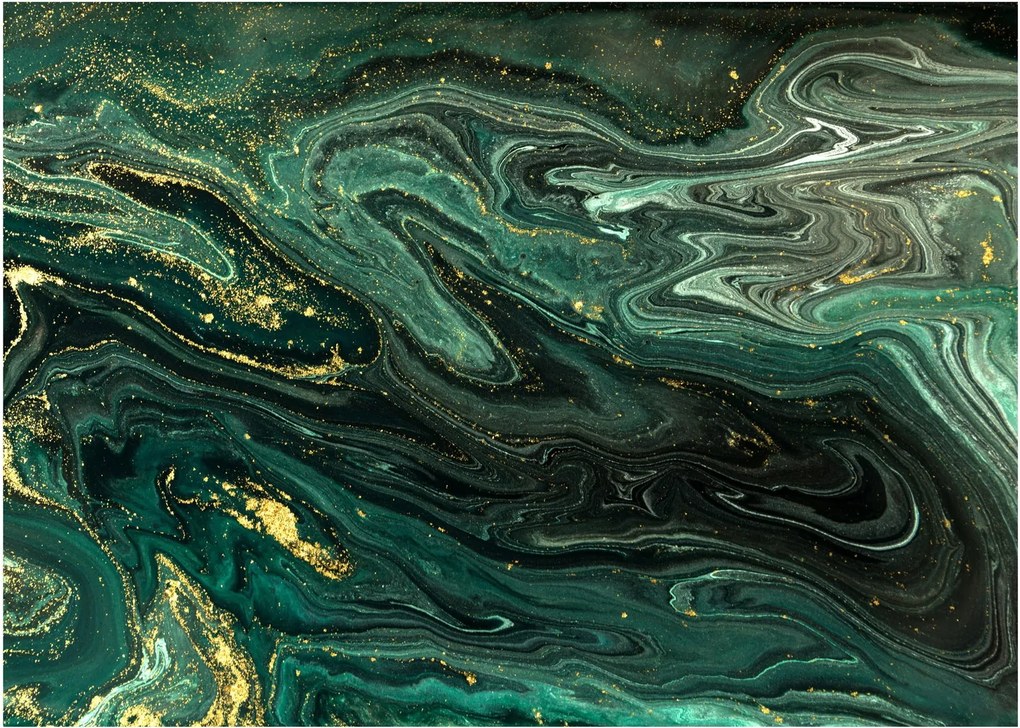 Kép - Zöld márvány (üvegen) (70x50 cm)