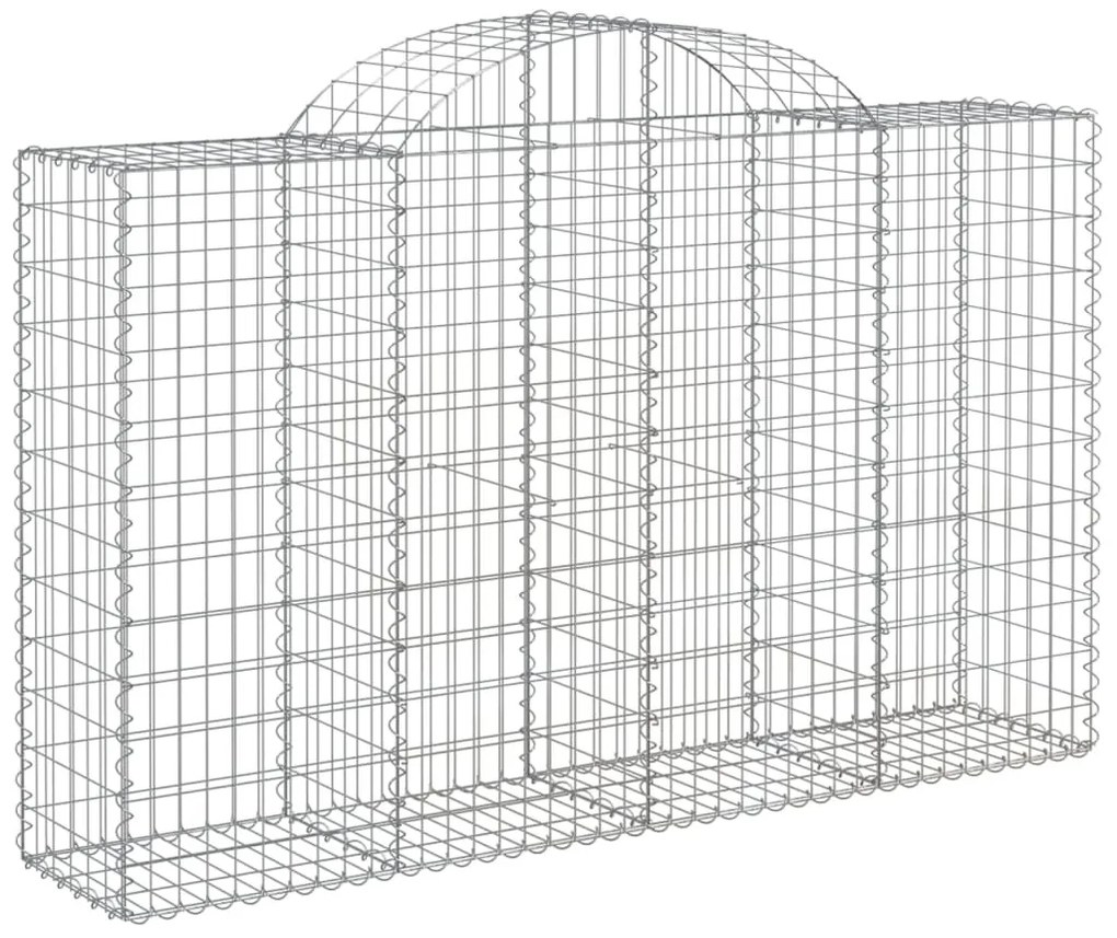 40 db íves horganyzott vas gabion kosár 200x50x120/140 cm