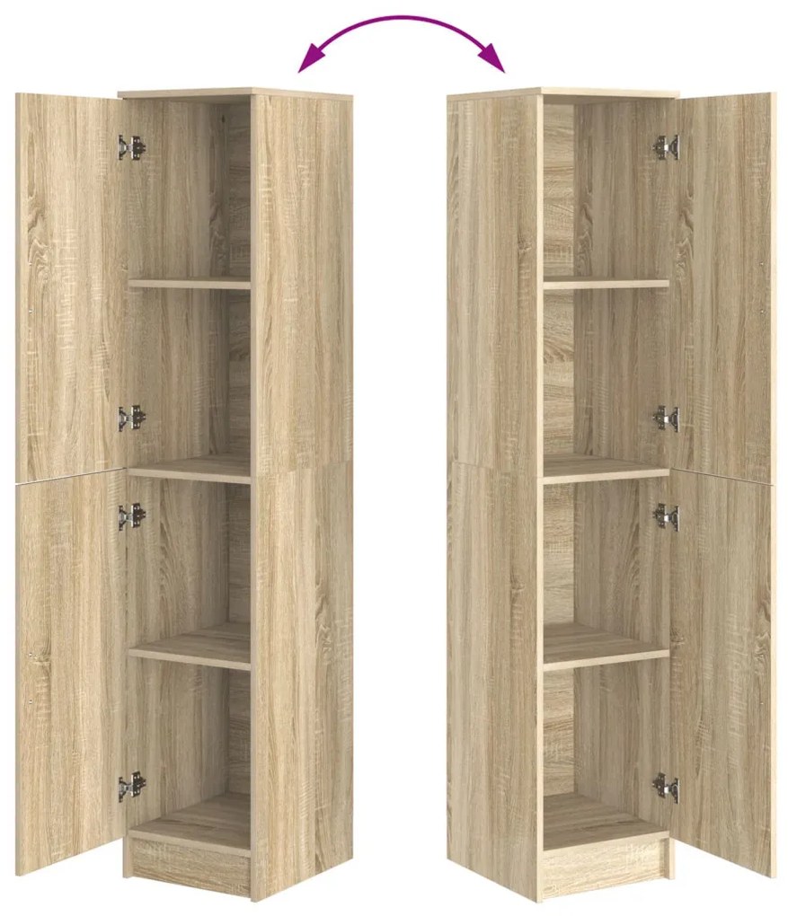 Magas Szekrény sonoma tölgy 35 x 39 x 168 cm Faanyag