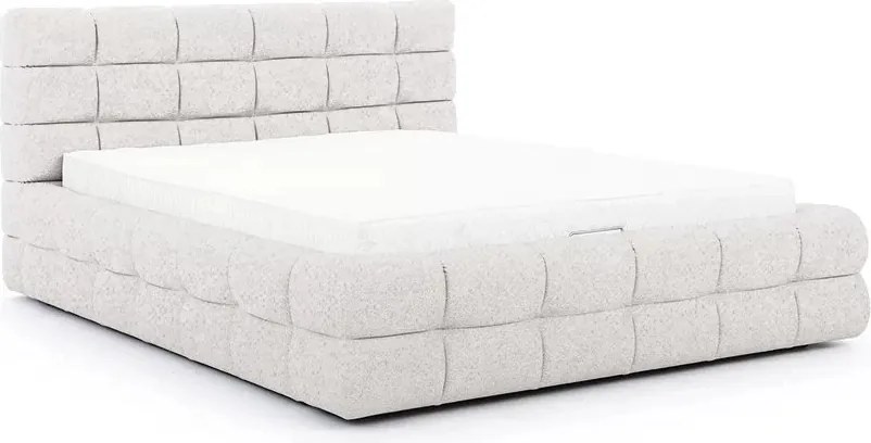 Magnelio kárpitozott ágy 160x200 cm - bézs boucle Raven 22