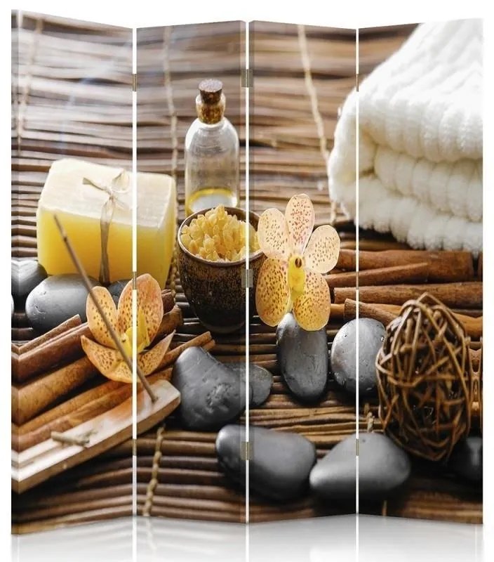 Gario Paraván Spa kiegészítok Méret: 145 x 170 cm, Kivitelezés: Forgó paraván 360°