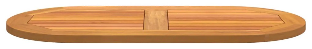 Asztallap 90x45x2,2 cm Ovális Tömör Fa Akác