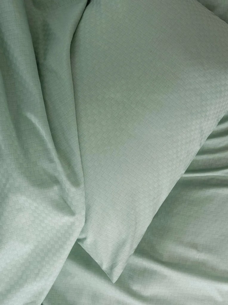Plaid Ranforce dupla ágyneműhuzat garnitúra, zsályazöld