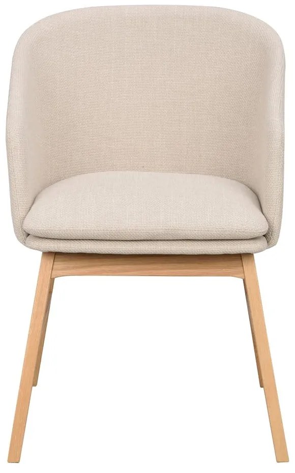 Bézs kárpitozott étkezőfotel szett 2 db-os Windham – Rowico