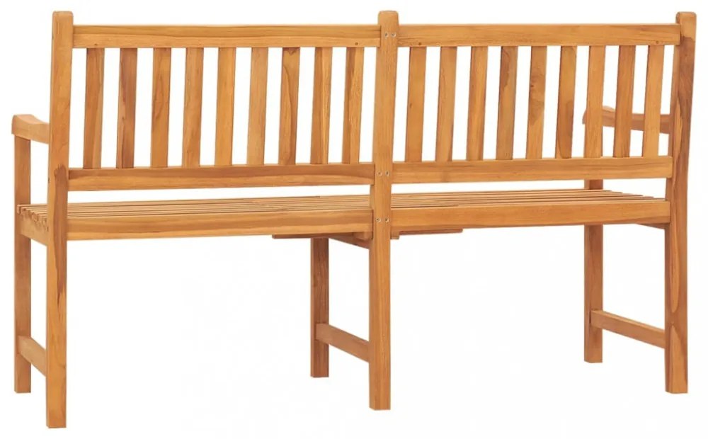 3 személyes tömör tíkfa kerti pad asztallal 150 cm