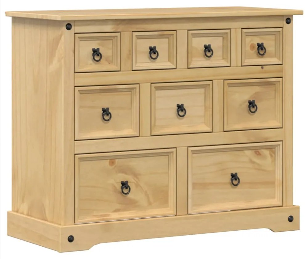 Corona tömör fenyőfa komód 101x45x82 cm