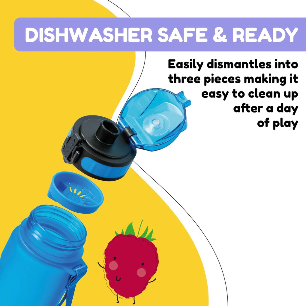 Klarstein Schmatzfatz, ivópalack, sportpalack, 500 ml, 24 cm, Tritan