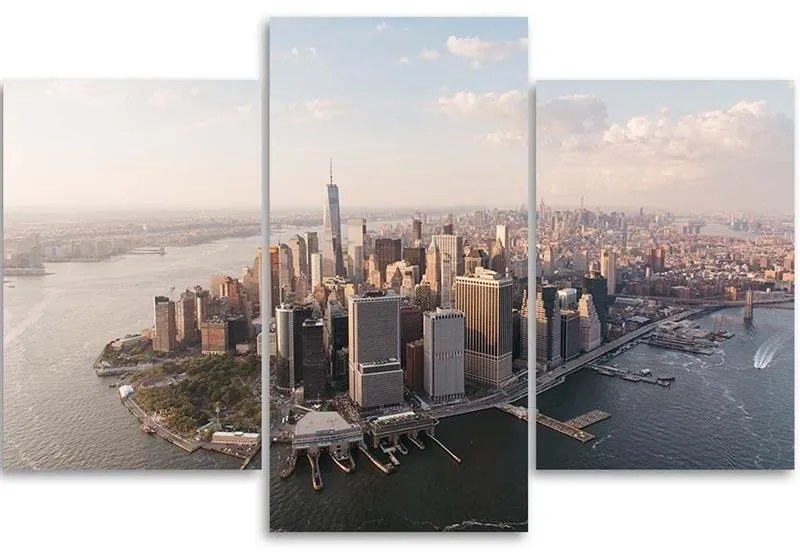 Gario Vászonkép Manhattan, New York látképe - 3 részes Méret: 90 x 60 cm