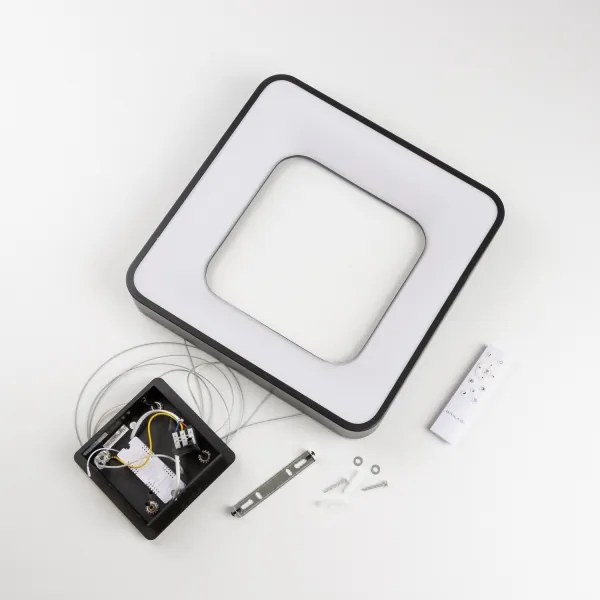 Brilagi - LED, dimmelhető függeszték kábelen FALCON II LED/80W/230V 40x40 cm fekete + távirányító