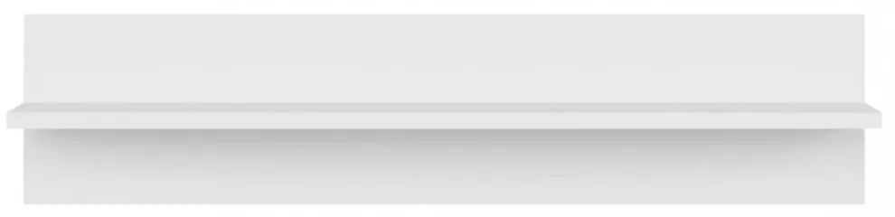 4 db fehér forgácslap fali polc 80 x 11,5 x 18 cm