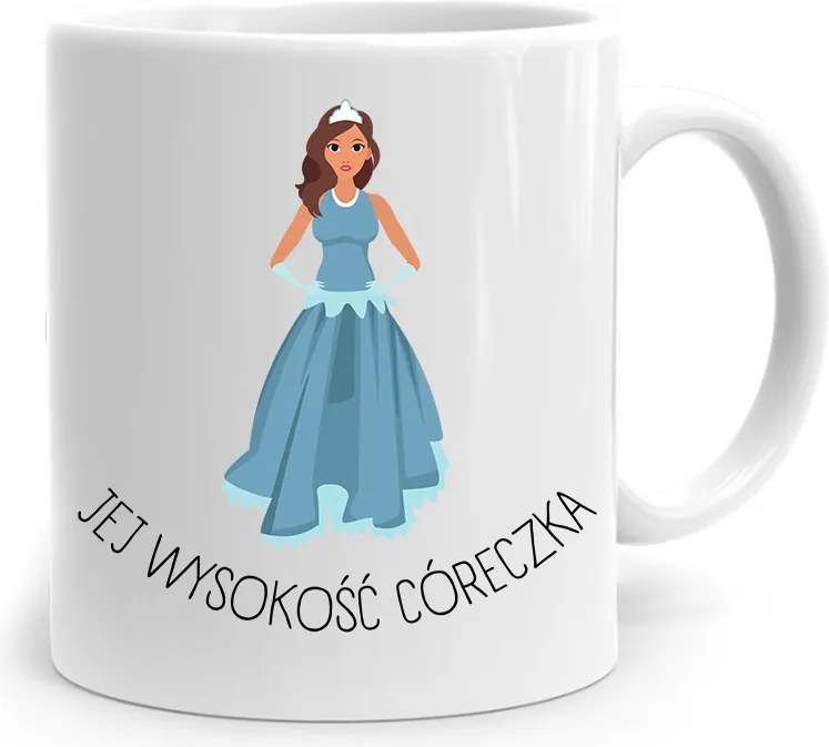 Bögre Ajándék Lányának Őfelsége Lánya fényképes nyomtatással