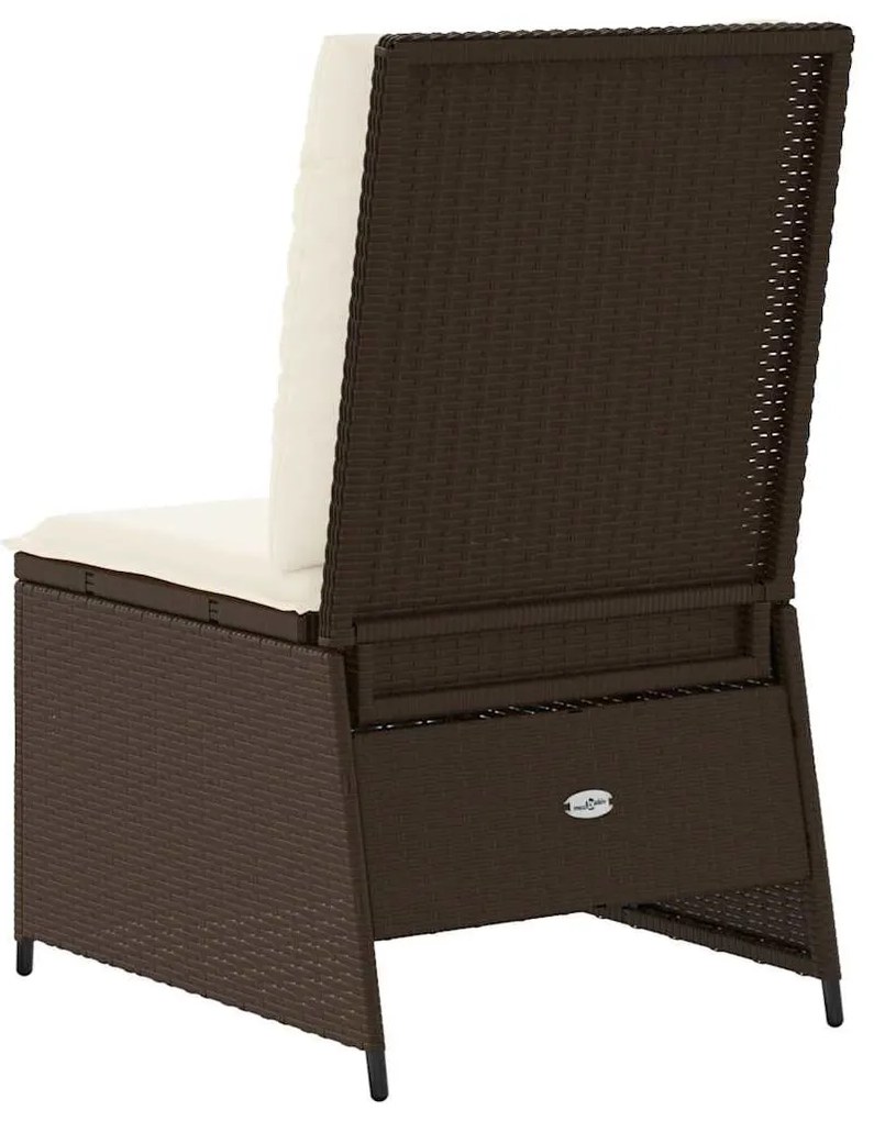 Kerti kanapé párnával Barna Poli rattan