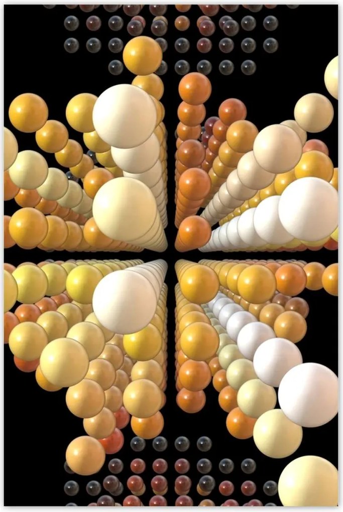 Poszterek 80x120 Narancssárga absztrakt