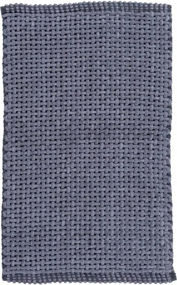Fürdőszobaszőnyeg Belvedere fonott sötétszürke 50x80cm