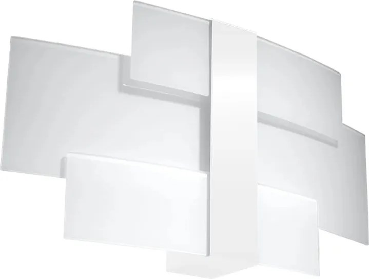 Fali lámpa fehér üveg dekoratív nappali modern Sollux