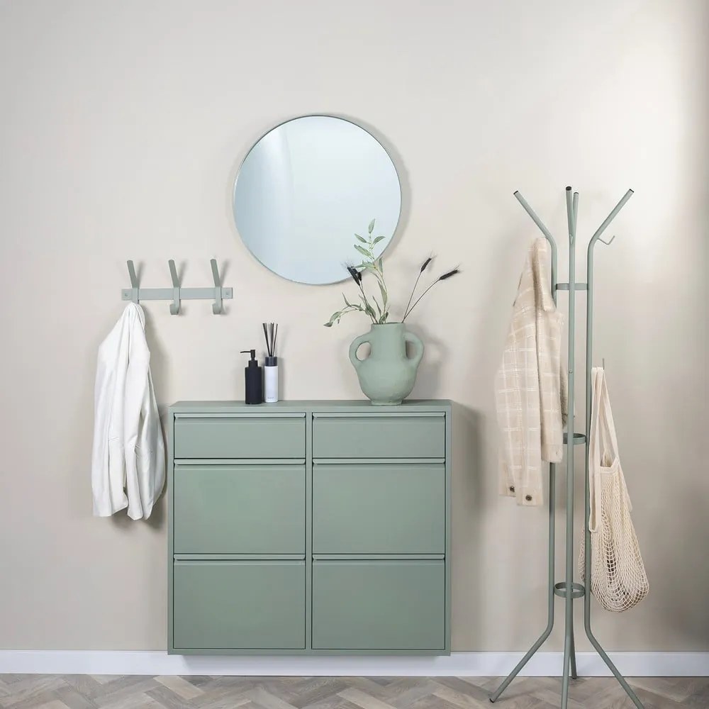 Szürkészöld fém fogas ø 40x170 cm Jessy – Spinder Design