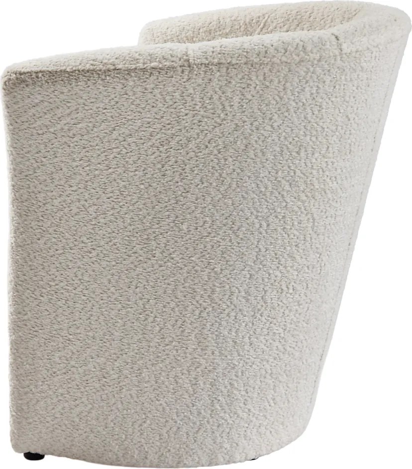 Klub fotel, tejszínes Coral anyag, CUBA