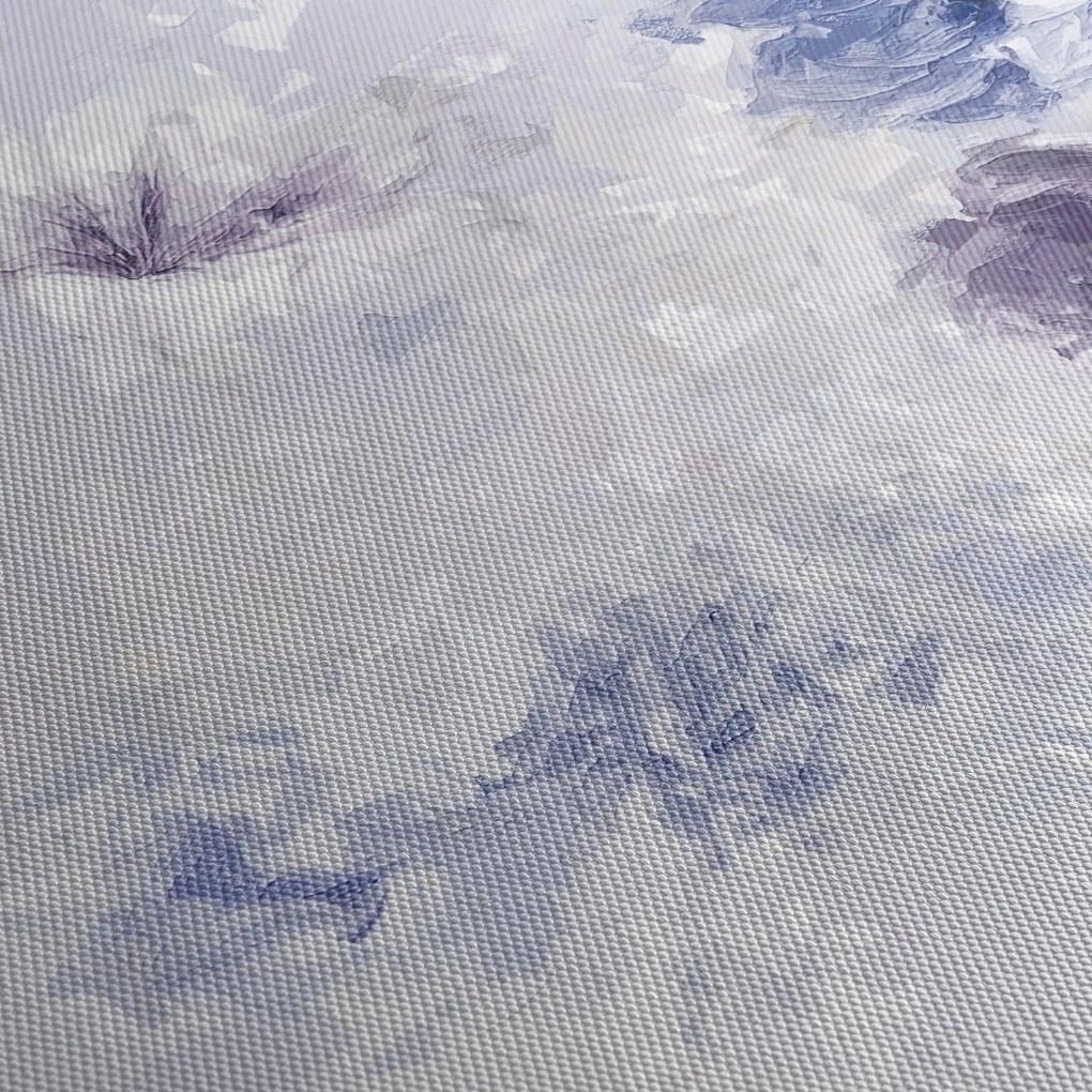 Kép - Virágok, textúrált festmény (120x50 cm)