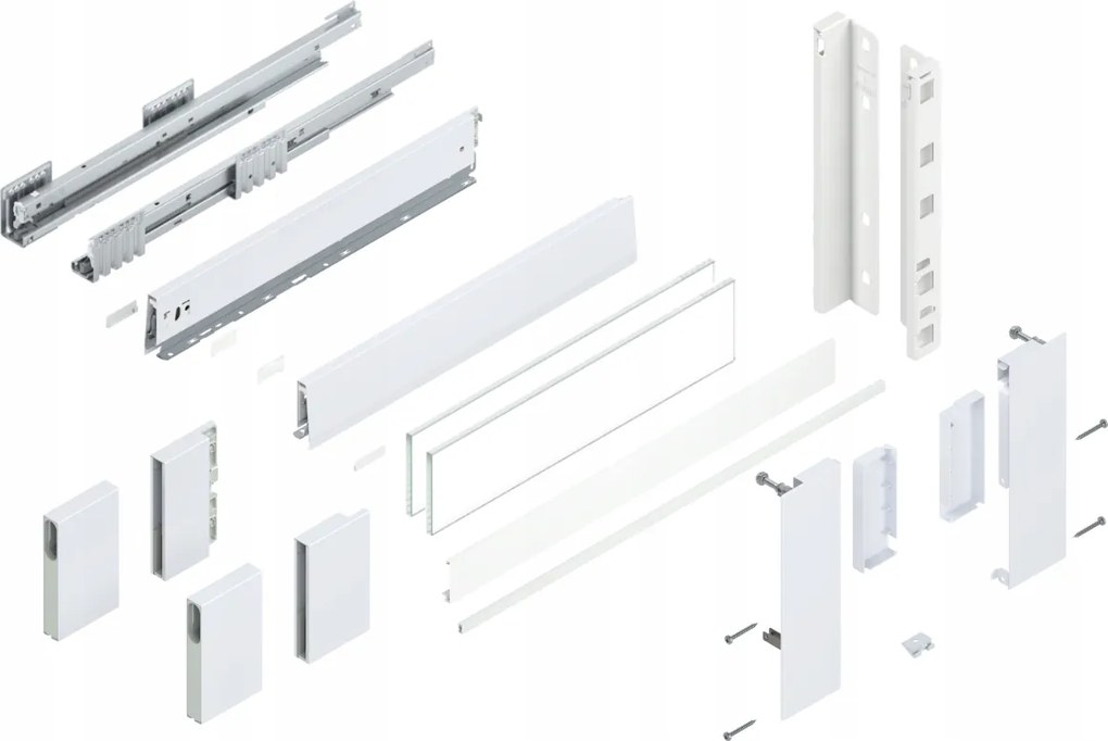 Blum Fiók Merivobox 600 Magas E belső fehér 40kg