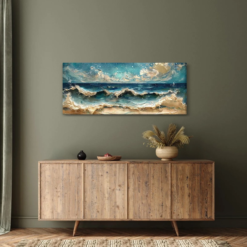Kép - A tenger festése (120x50 cm)