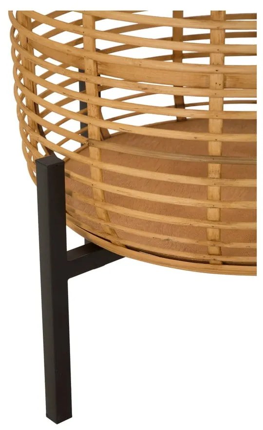 2 db-os rattan virágtartó állvány szett, magasság 47 cm - Mauro Ferretti