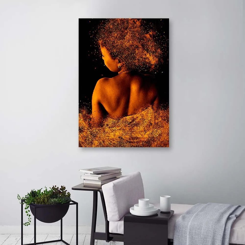 Gario Vászonkép Fiatal no aranyporban Méret: 70 x 100 cm