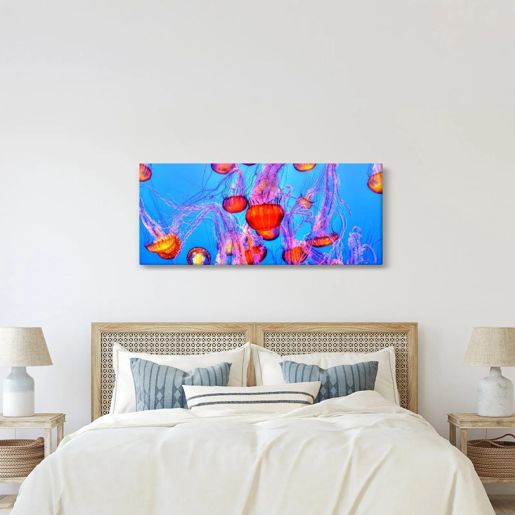 Medúza a tengerben képe (120x50 cm)