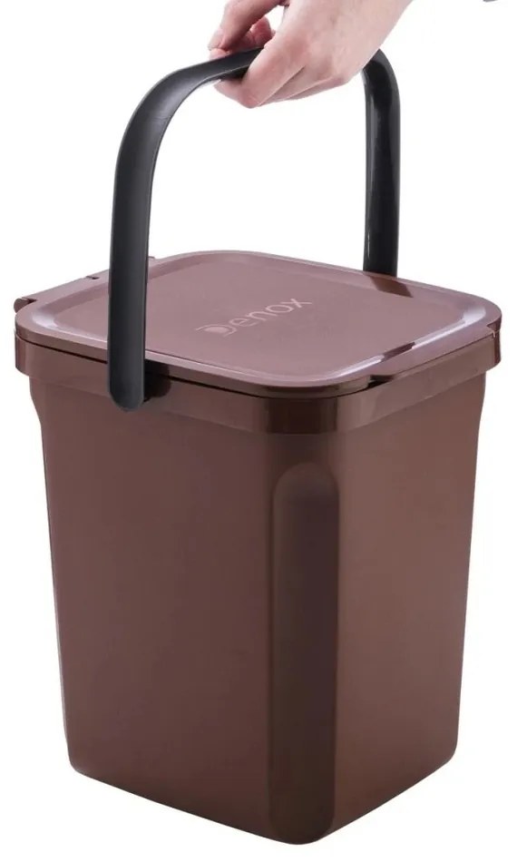 Denox Organic Biohulladék-tároló 10 l, barna