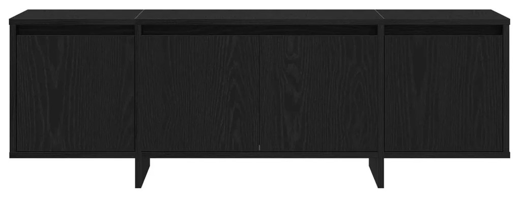 TV szekrény fekete tölgy 120x30x40,5 cm összeszerelve