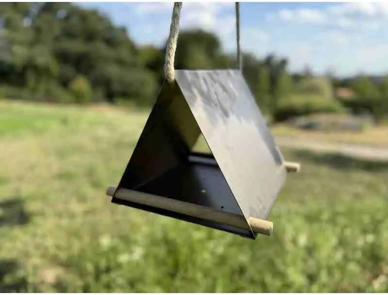 Vela Madáretető 25 x 25 x 20 cm, corten CORGARDEN 1041