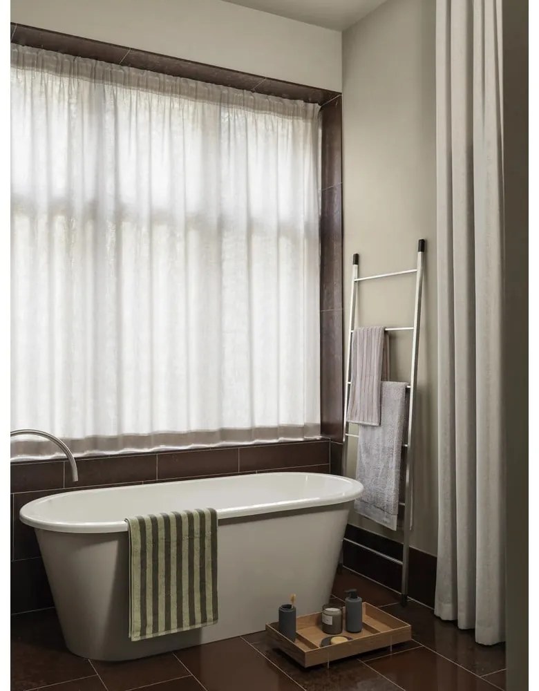 Zöld frottír bio pamut fürdőlepedő 70x140 cm Arto – Blomus