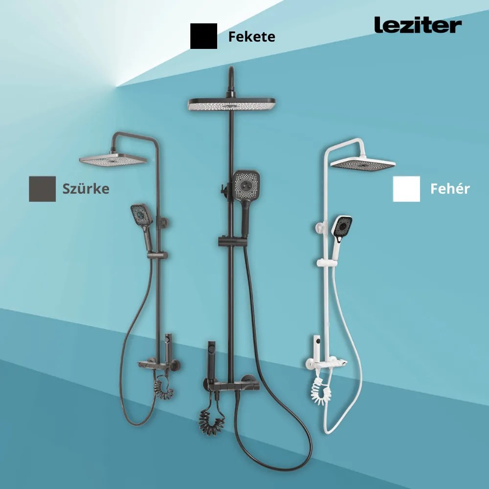 Eliz multifunkciós zuhanyszett fekete