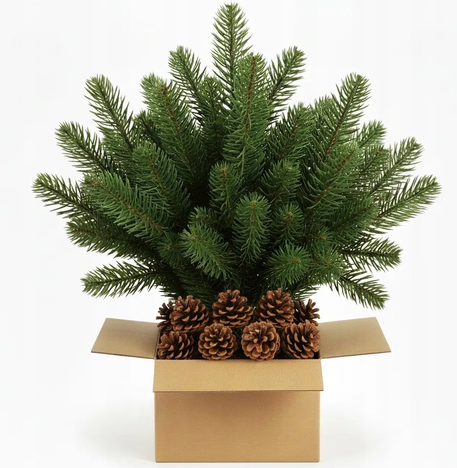 Lucfenyő Ág, Mint Élő 10db Karácsonyi Koszorú Toboz Ajándék