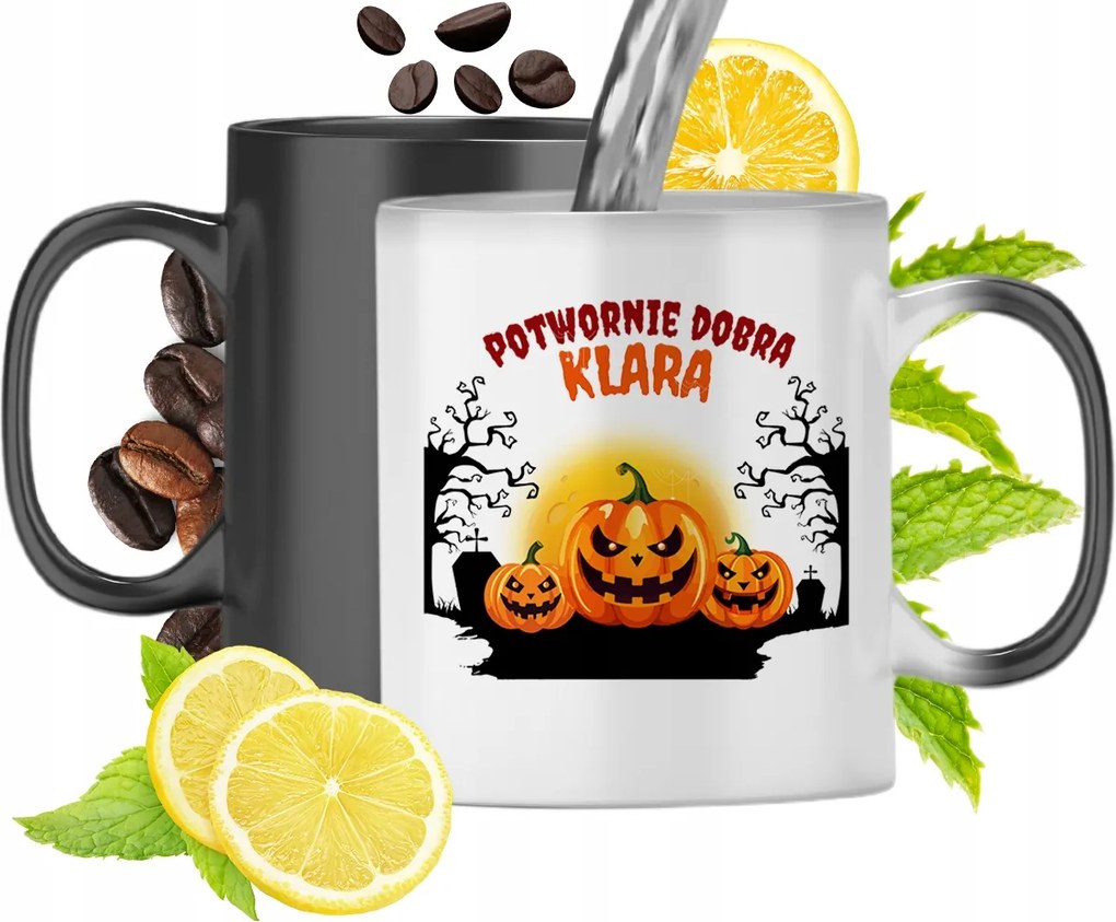 Mágikus Bögre Klára Fekete Matt Nyomtatott Fotóval 330ml