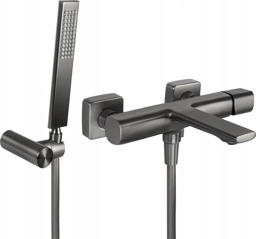 Kádtöltő Csaptelep Zuhanyszetttel, Grafit, Laveo Tores