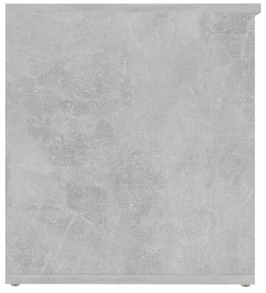 betonszürke szerelt fa tárolóláda 84 x 42 x 46 cm