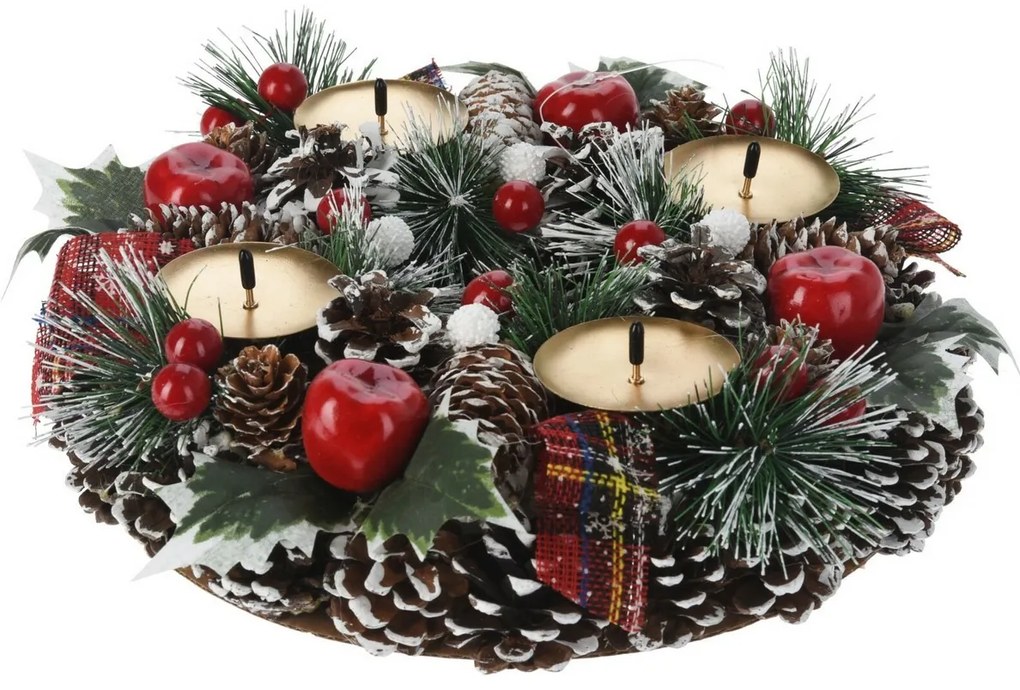 Adventi koszorú Pine, 27 x 8 cm